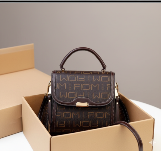 Retro Printed Handbag