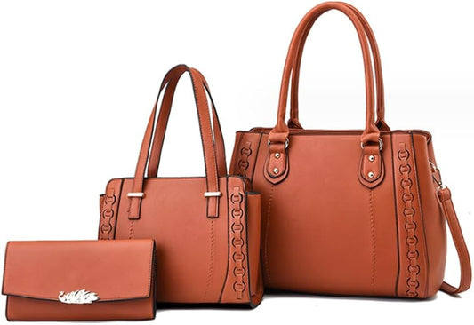 3pcs Satchel and Purse Set for Women